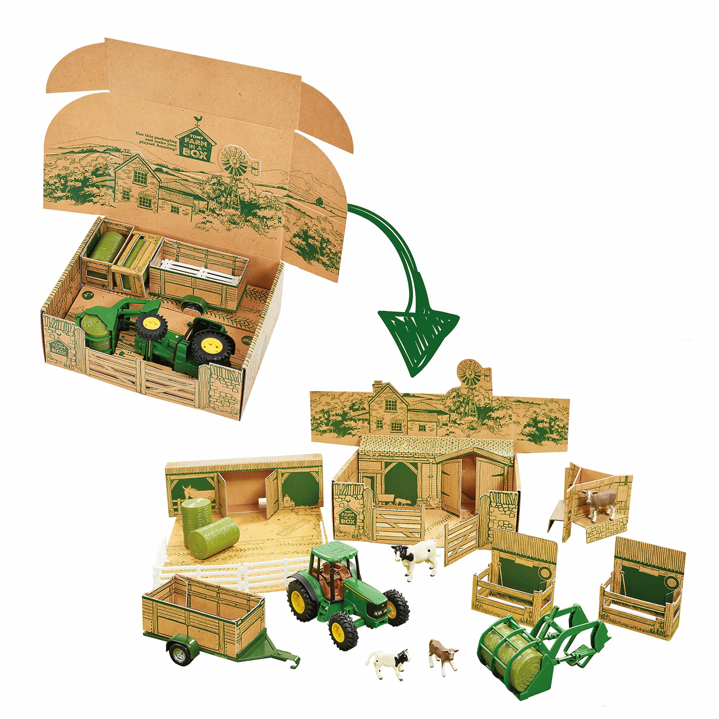 Farm in a Box Playset