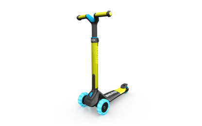 Berg Nexo Scooter Foldable Lights Lime/Blue