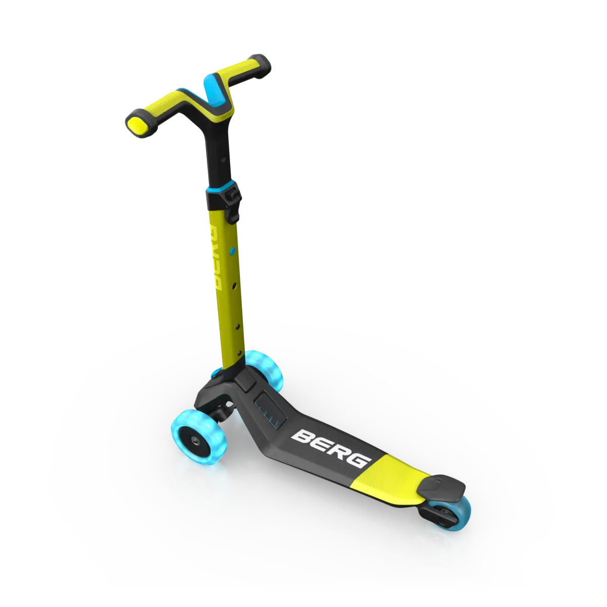 Berg Nexo Scooter Foldable Lights Lime/Blue
