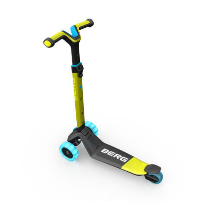 Berg Nexo Scooter Foldable Lights Lime/Blue