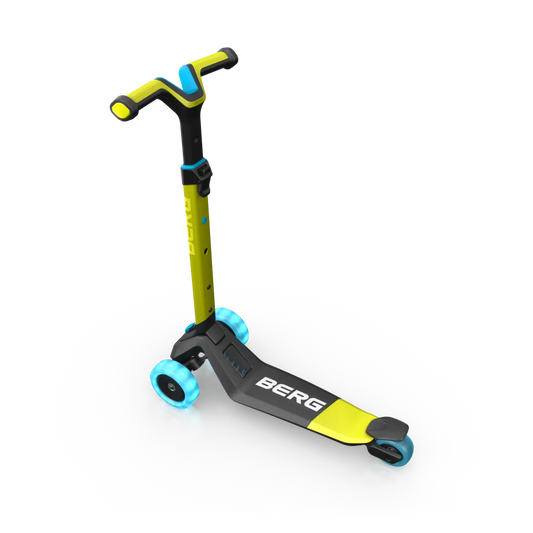 Berg Nexo Scooter Foldable Lights Lime/Blue