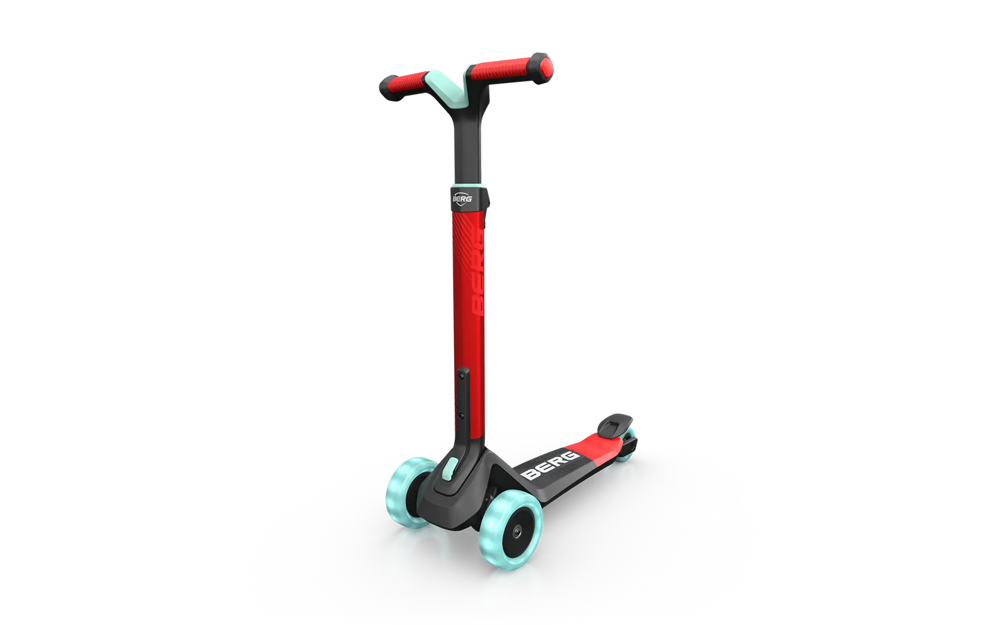 Berg Nexo Scooter Foldable Lights Red/Turquoise
