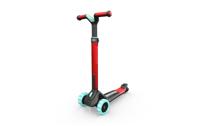 Berg Nexo Scooter Foldable Lights Red/Turquoise