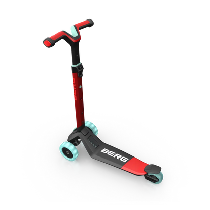 Berg Nexo Scooter Foldable Lights Red/Turquoise