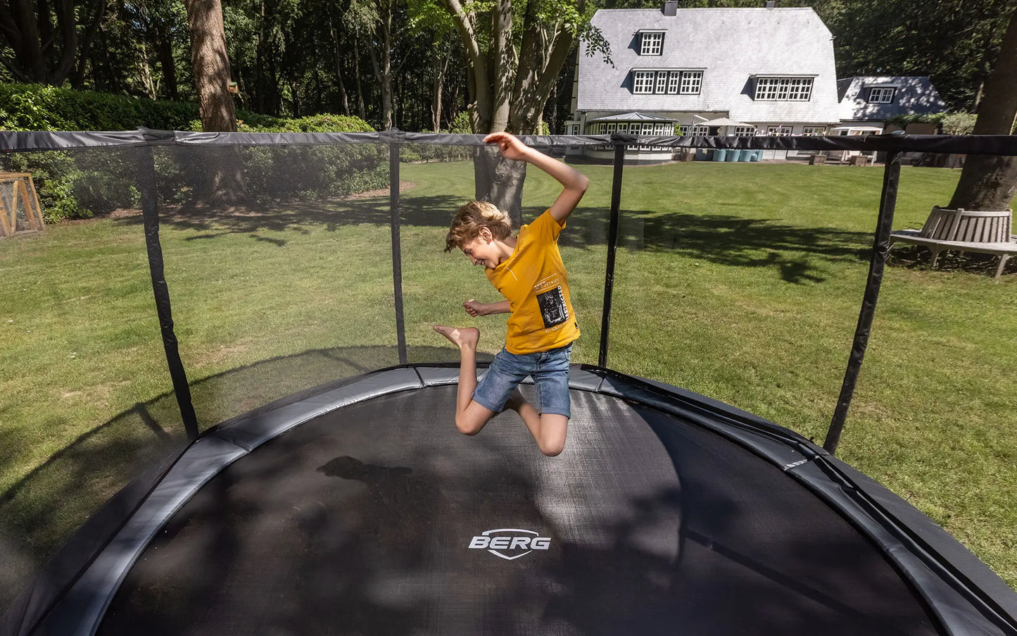 Berg Champion InGround 430 Grey + Safety Net Deluxe