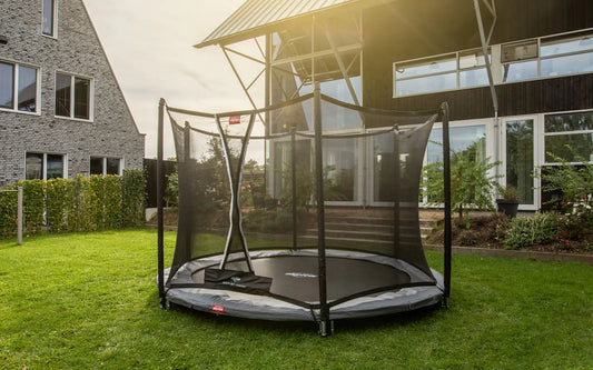 Berg Favorit InGround 380 Black + Safety Net Comfort