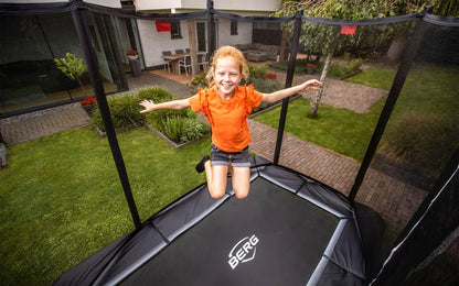 Berg Sports Ultim Favorit InGround 280 Grey + Safety Net Comfort