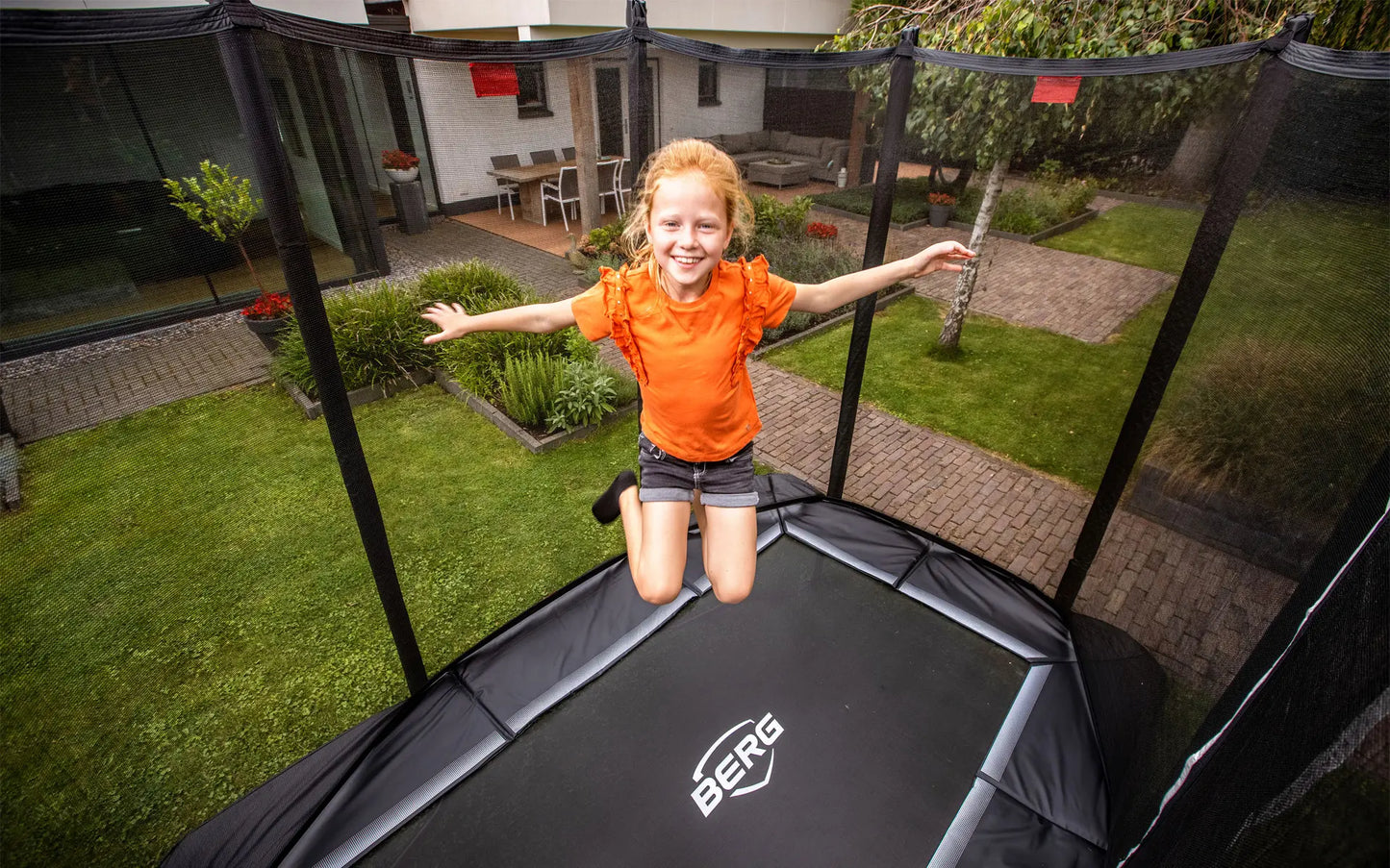 Berg Sports Ultim Favorit InGround 330 Grey + Safety Net Comfort